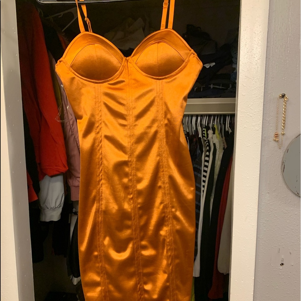 Burnt Orange a Dress - Picture 4 of 4